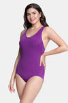 Amante Bodysuit With Removable Pads - Grape Glow — thumbnail 2